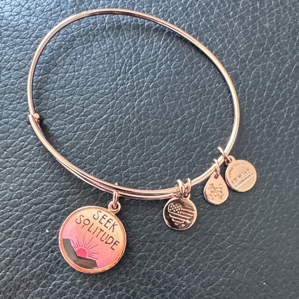 Alex and Ani Rose Gold Charm Bracelet